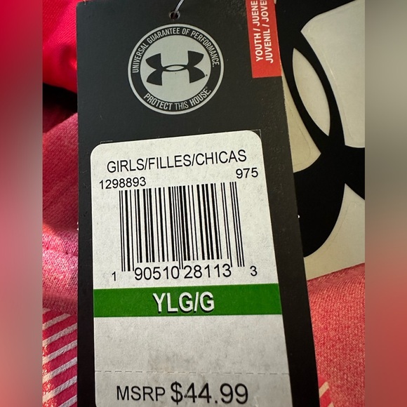 Under Armor, sweatshirt, pink color, size L, Girl. - Picture 11 of 11